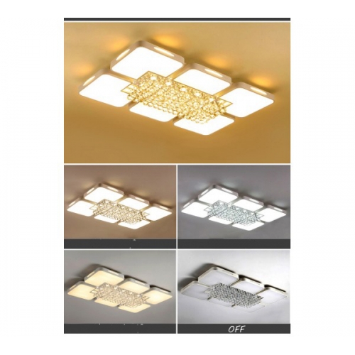 Plafon LED z pilotem 90x60cm 65Watt - P118